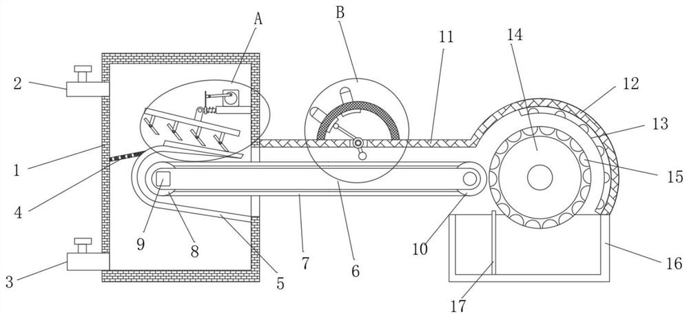 Device for preparing bio-organic fertilizer from biogas residue waste liquid based on straw