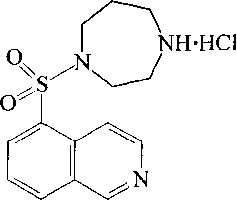 Fasudil hydrochloride compound and novel method thereof