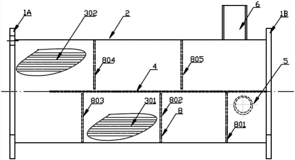 Marine flowing type evaporator and application method thereof