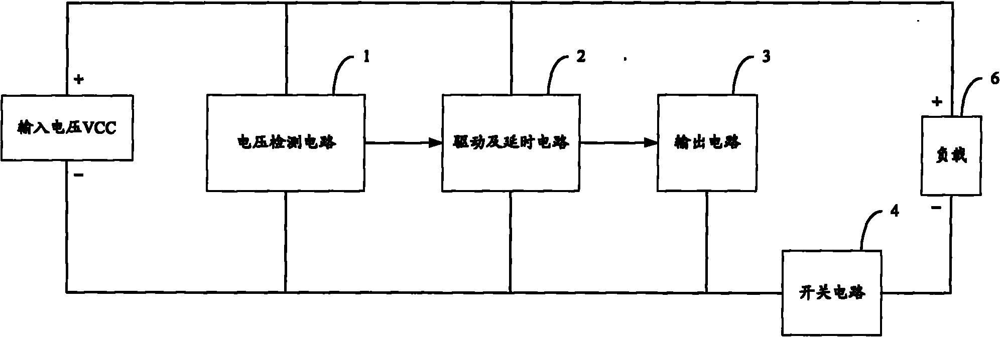 Input overvoltage protection circuit and DC-DC power supply conversion device