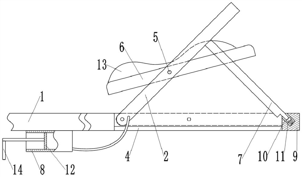 A support device after skin implantation