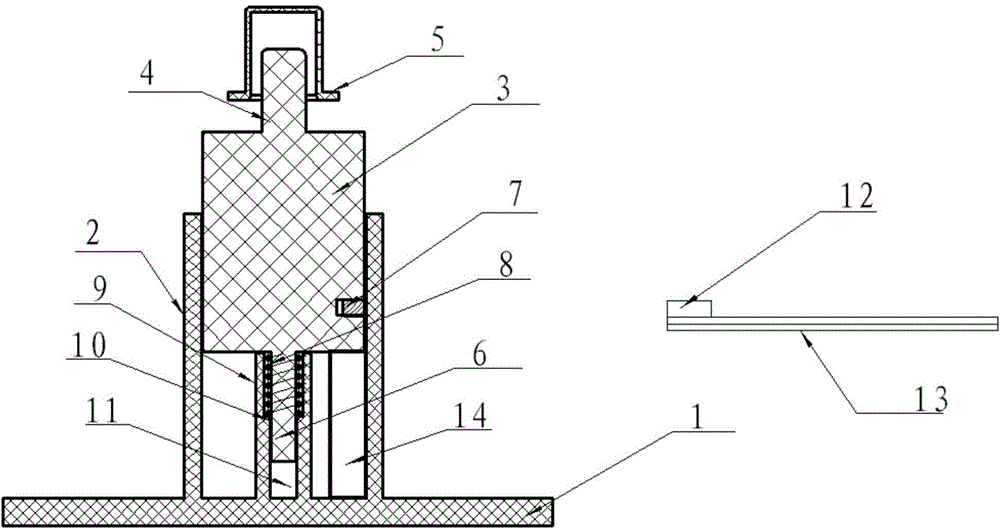 Waterproof signal trigger device capable of preventing glue adhesion