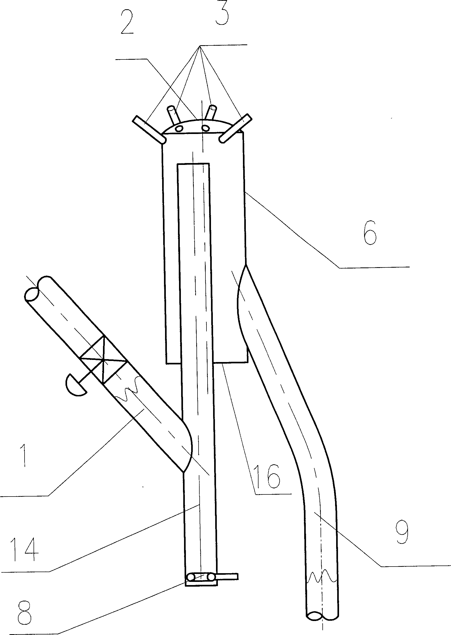 Descending catalytic cracking reactor