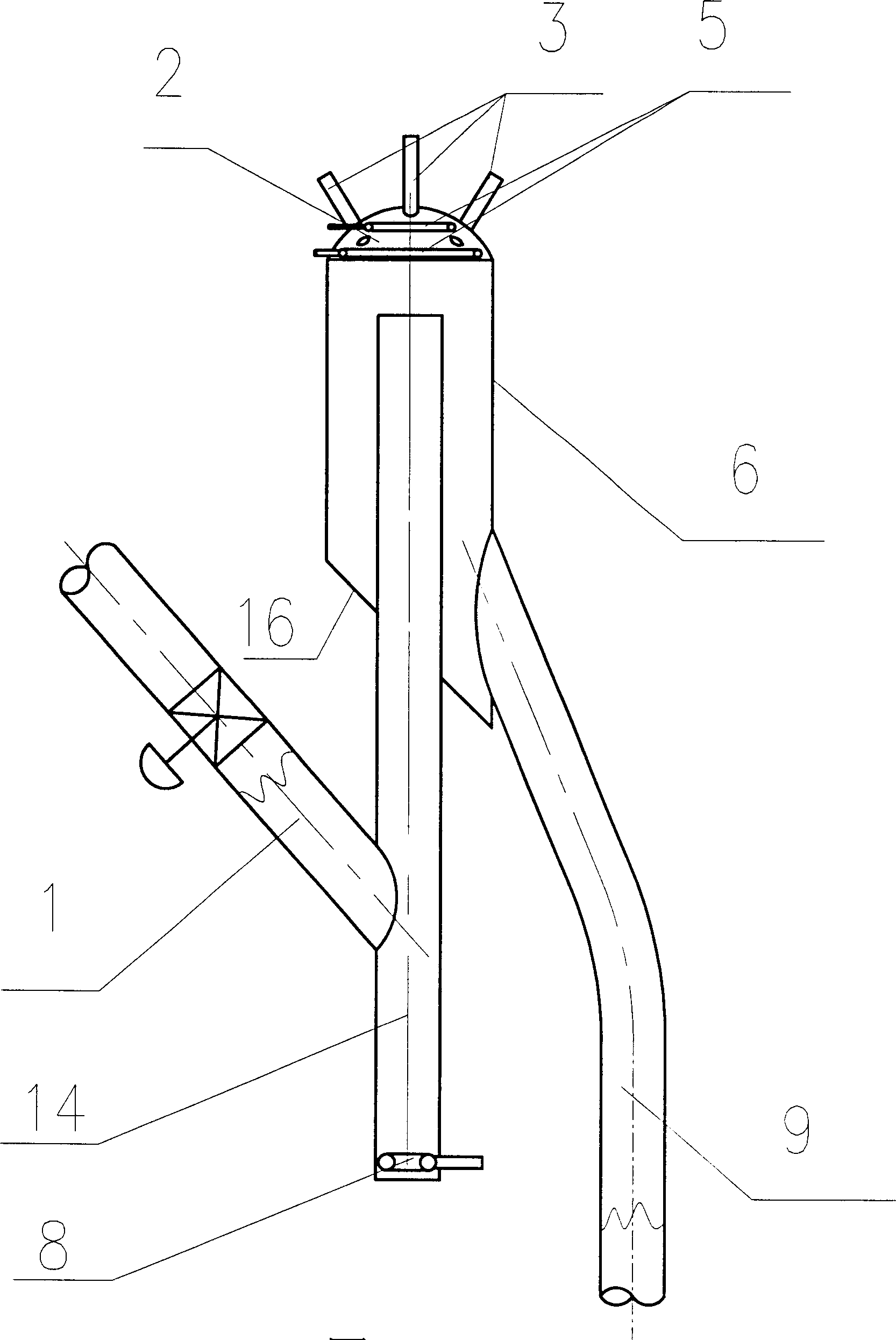 Descending catalytic cracking reactor