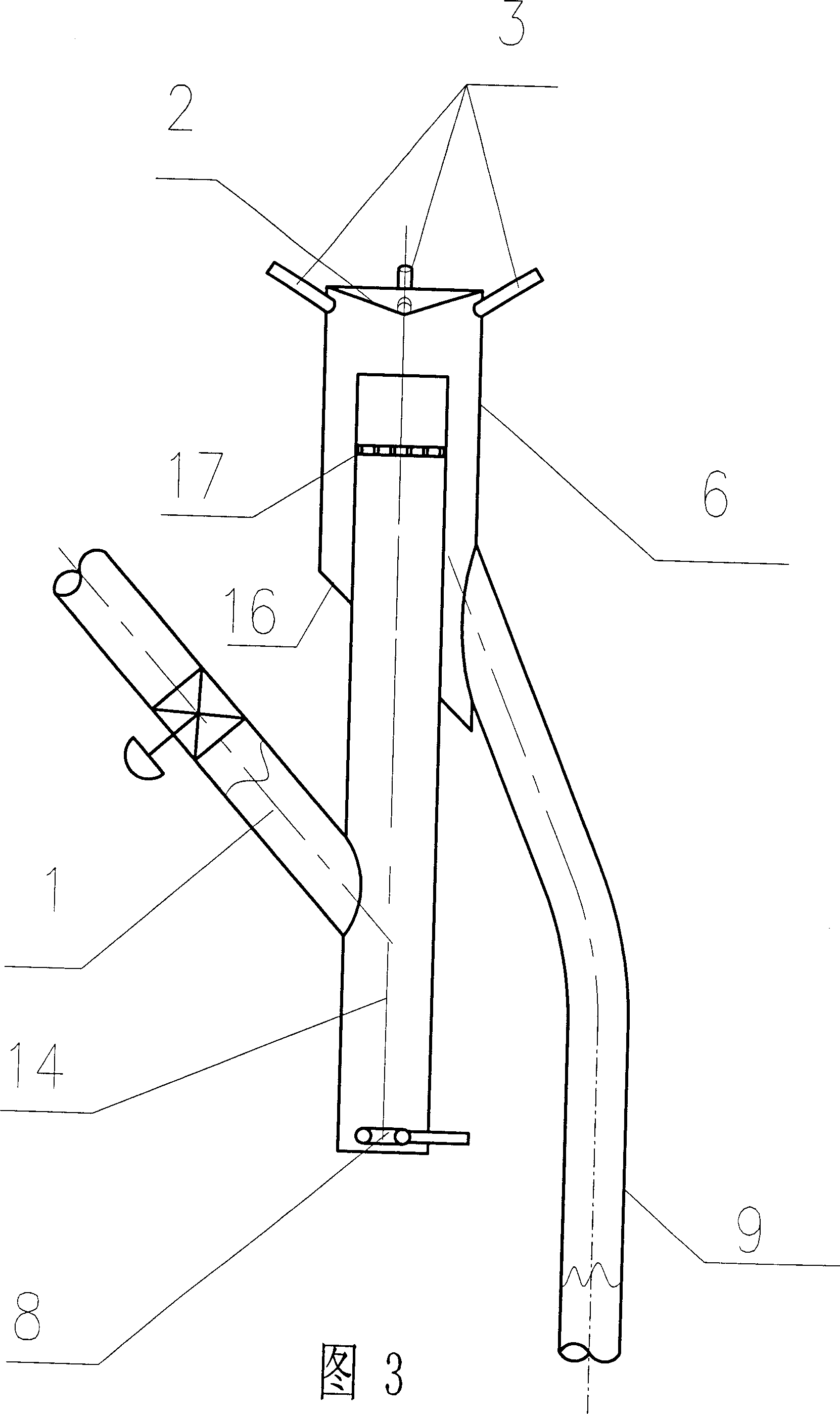 Descending catalytic cracking reactor