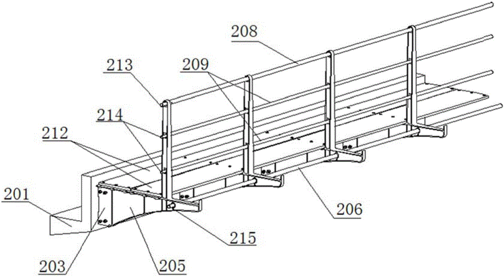 Concrete beam composite sidewalk