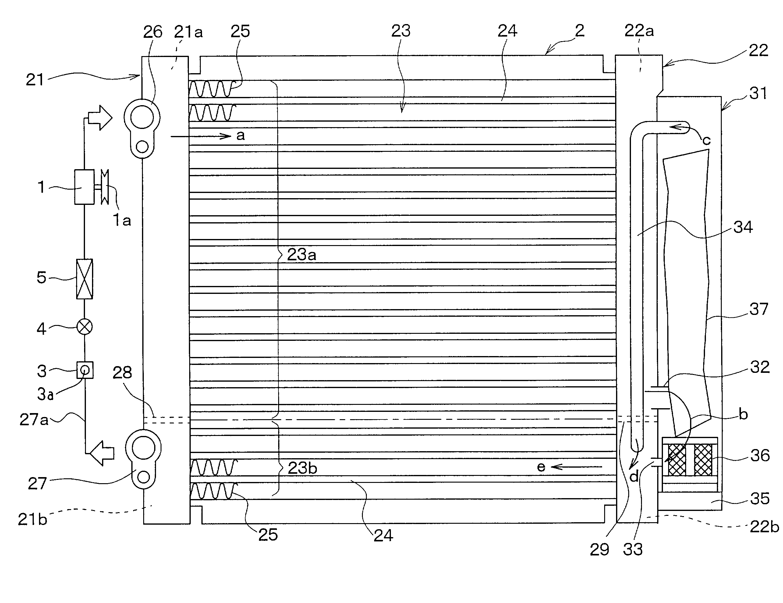 Refrigerant cycle system having discharge function of gas refrigerant in receiver