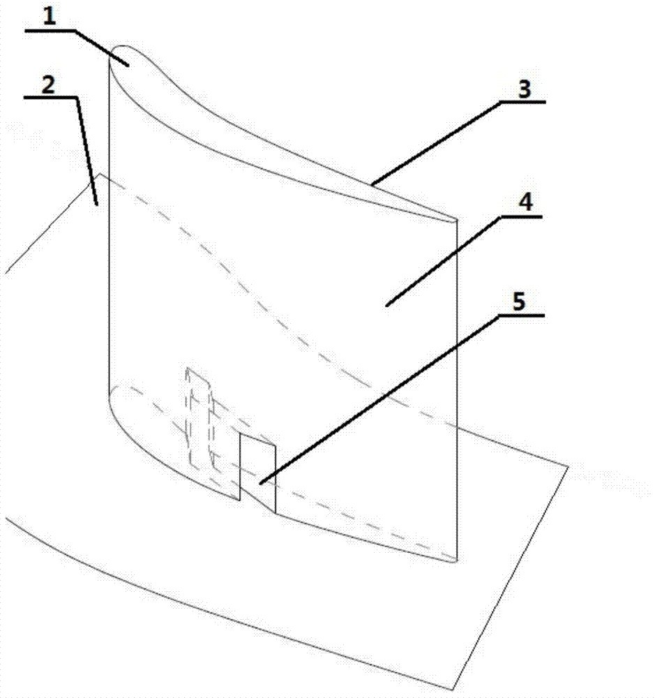 Compressor stator cascade with equal-width broken-line grooves at the blade root