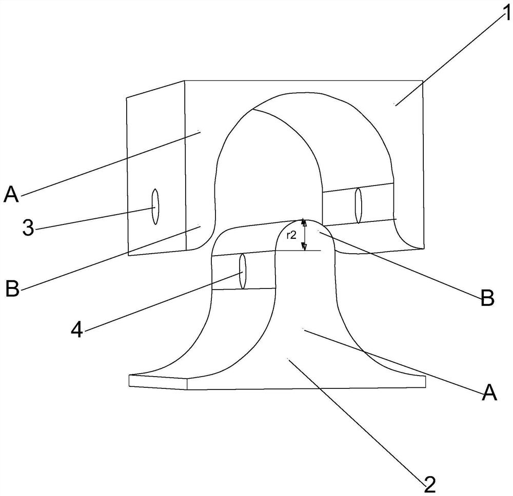 Novel double-electron-beam-channel folded waveguide slow-wave structure