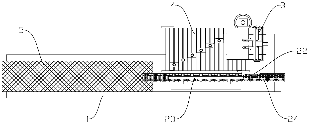 Duck intestine stringing machine