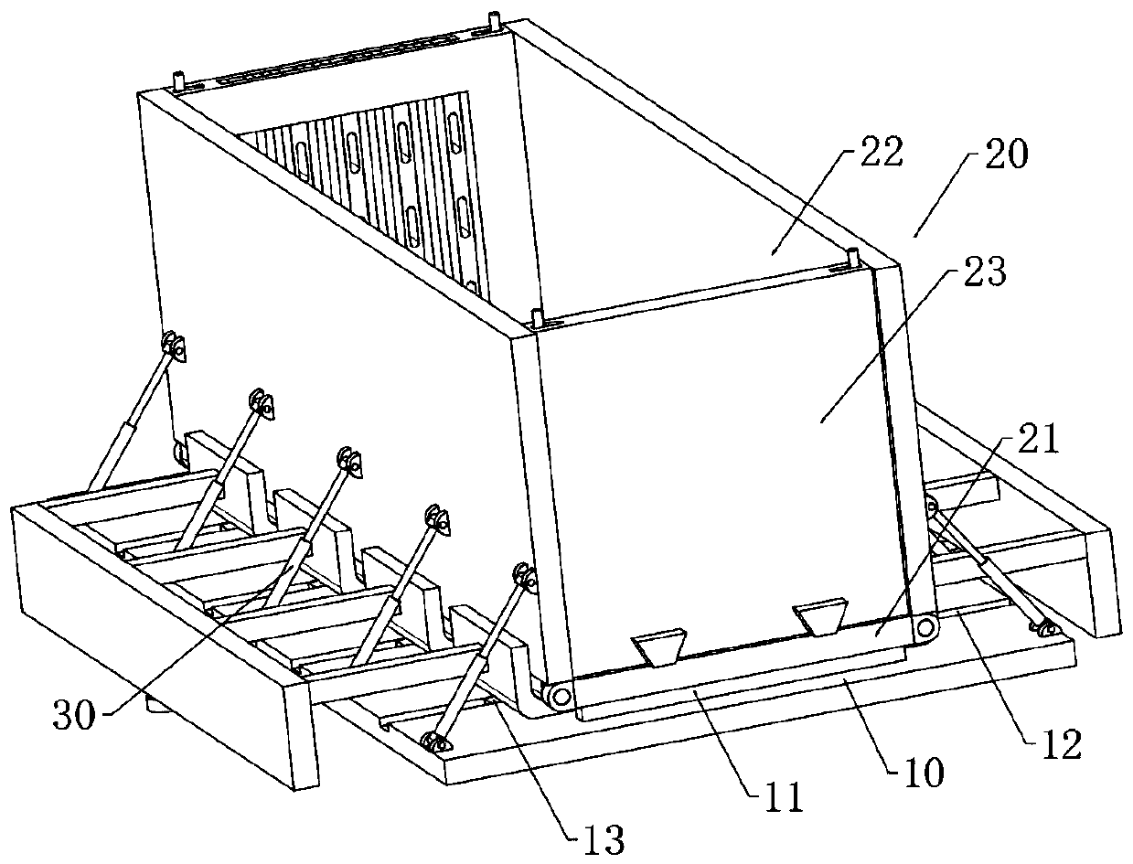 Forming die for manufacturing reinforced concrete prefabricated columns of fabricated building