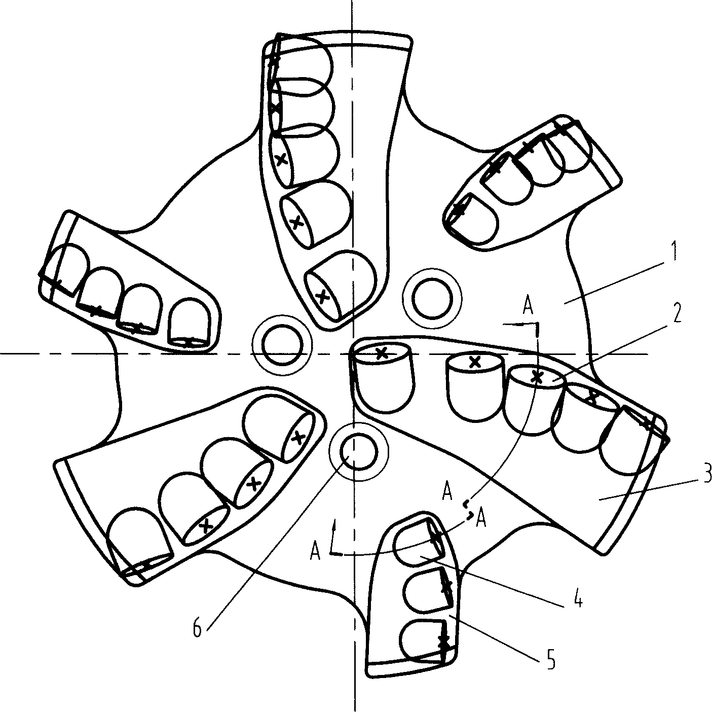 PDC bit for petroleum and natural gas drilling