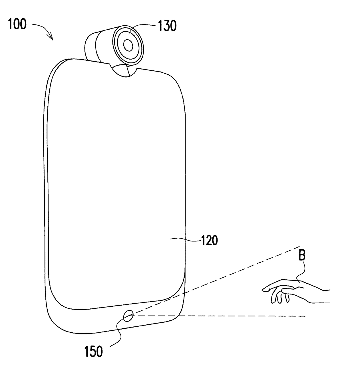 Electronic make-up mirror device and background switching method thereof