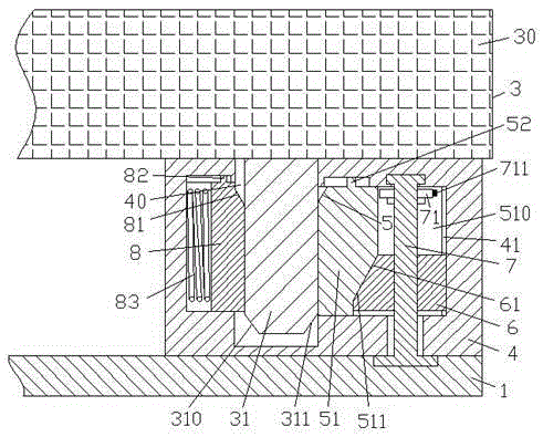 Conveniently detached shock-absorbing type circuit board assembly