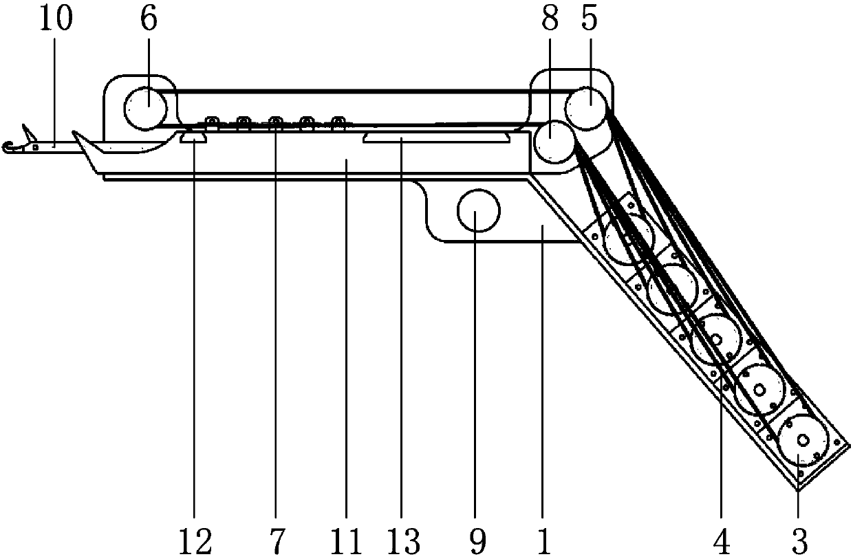 Non-triangular knitting machine and weaving method thereof