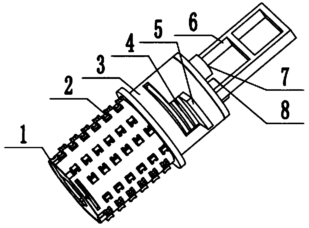 An optical disc inner hole pickup device