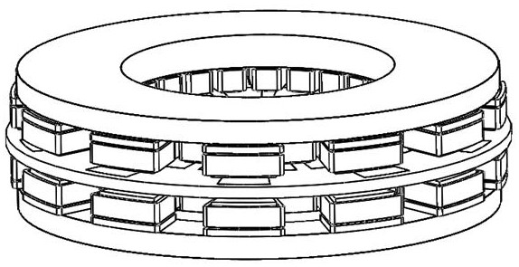 Composite excitation amorphous alloy axial flux motor