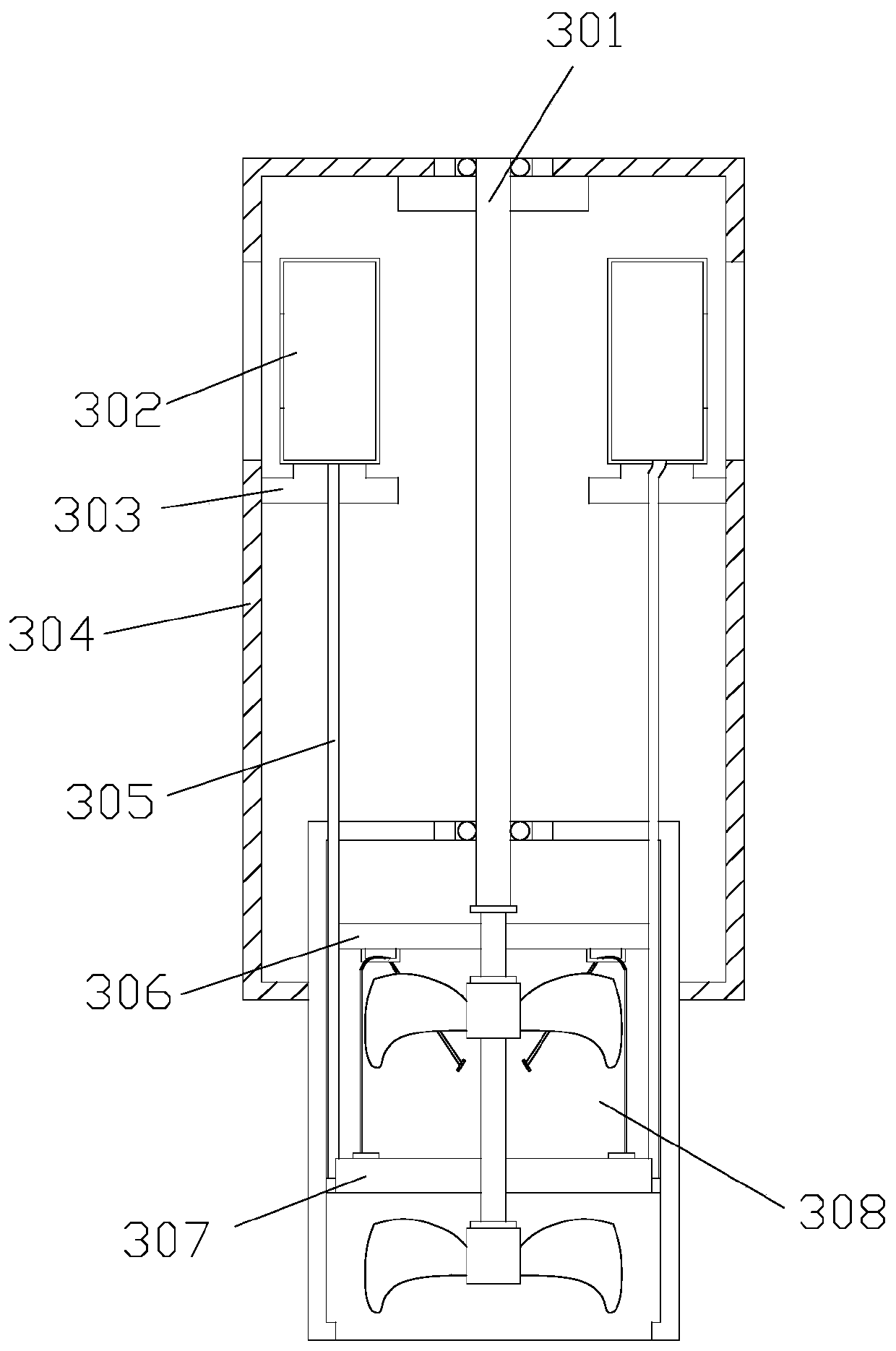 Oil well single point inclinometer based on precession protection and anti-sticking