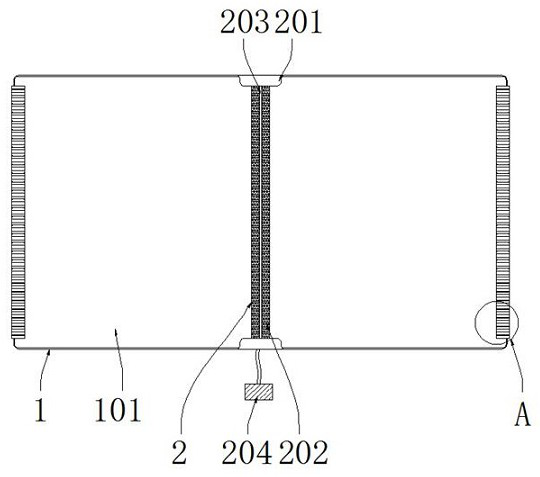 Oil guide cotton with preset assembly structure and processing technology of oil guide cotton