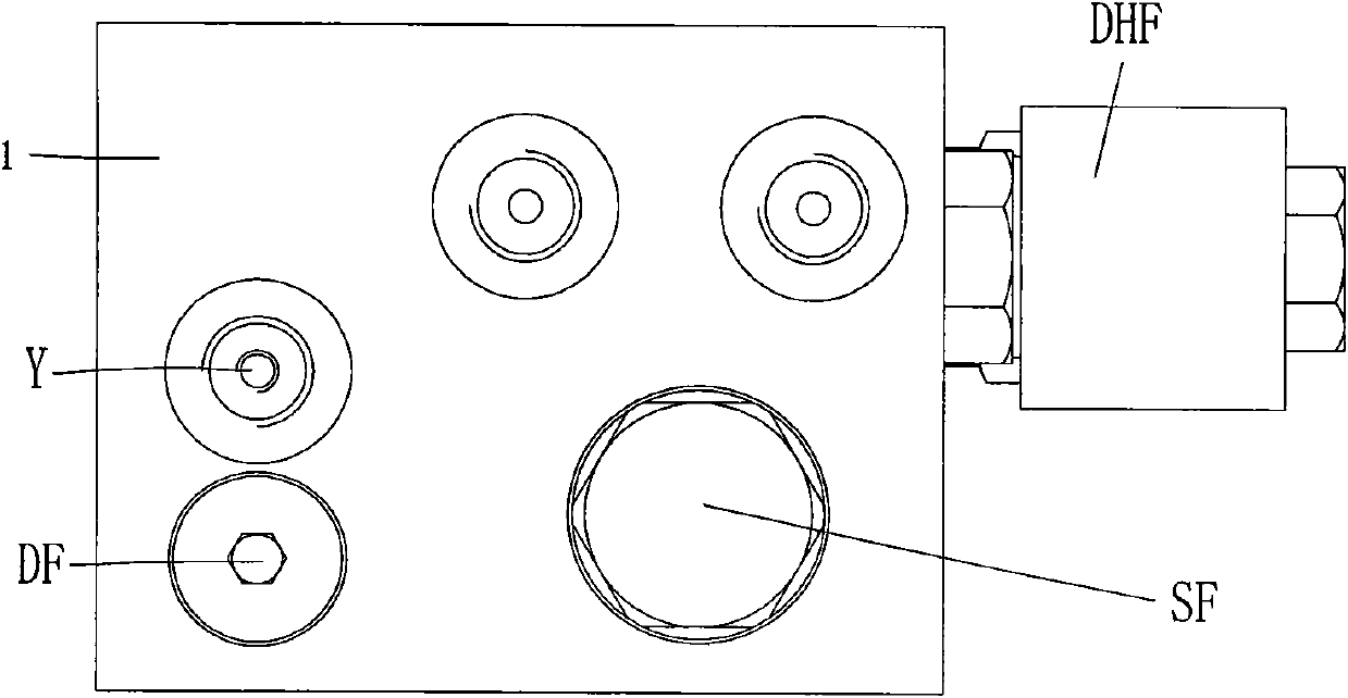 Upper structure electro-hydraulic rotary control valve of mechanical operation crane