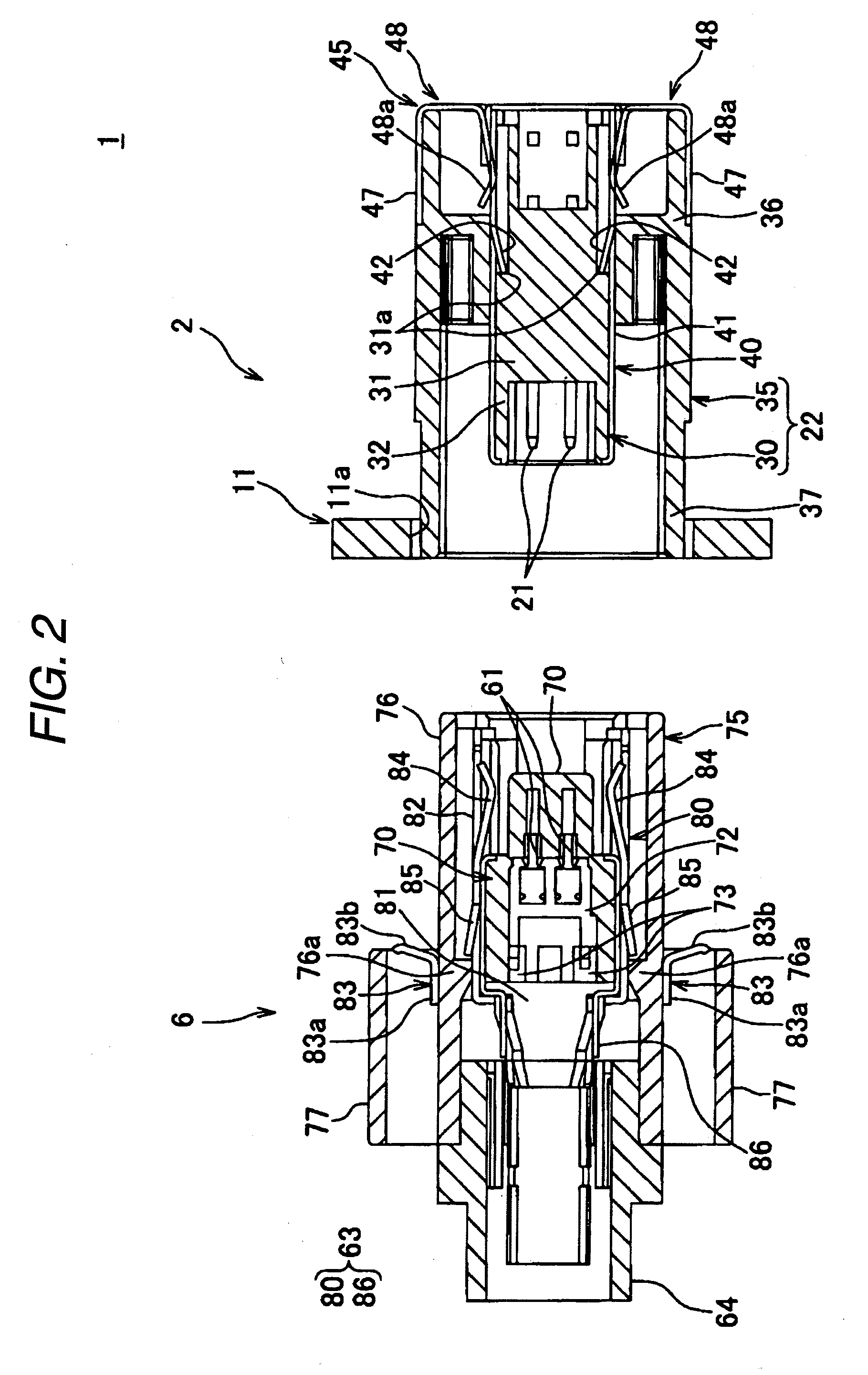 Shielded connector structure