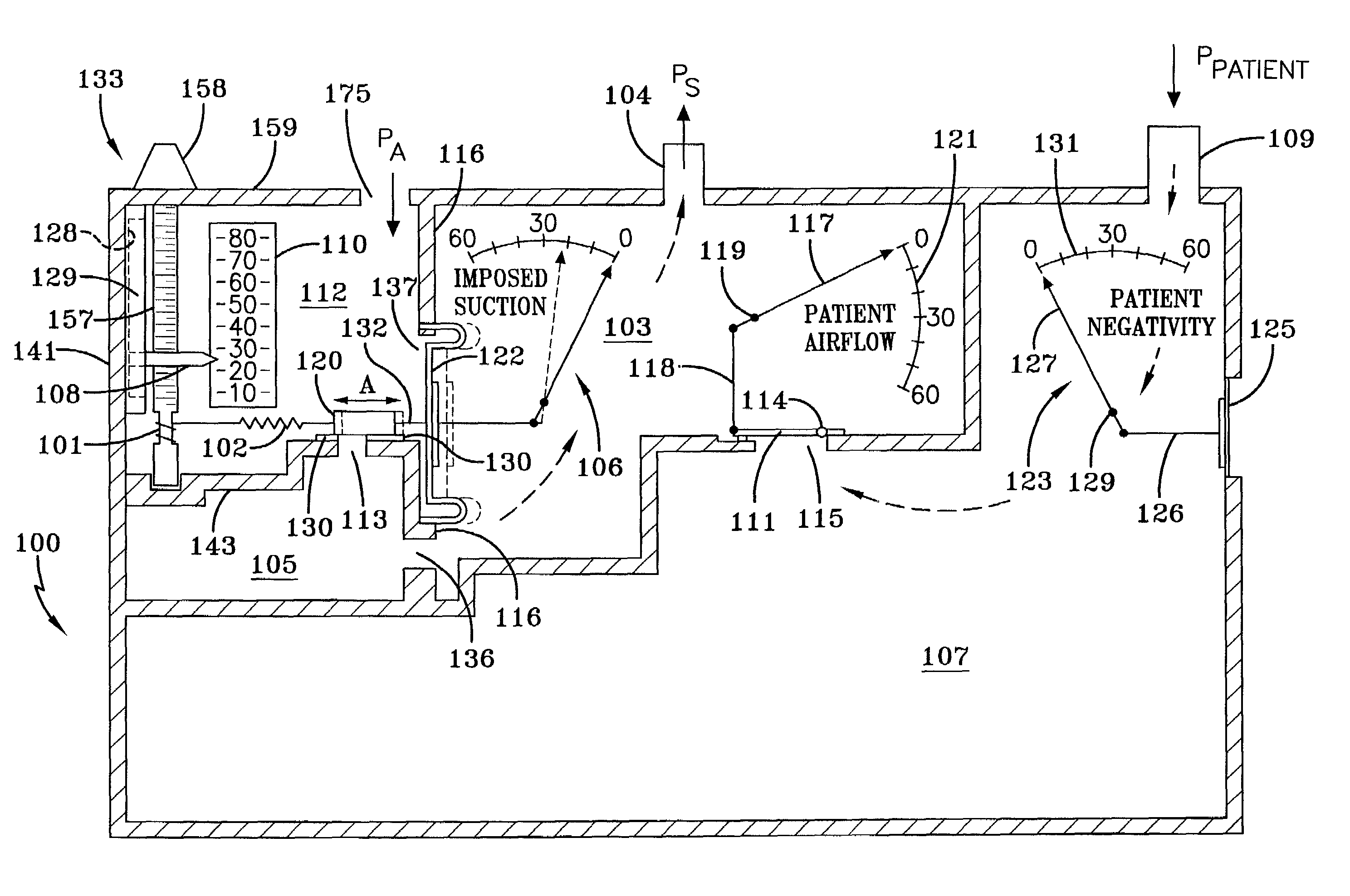 Suction regulator and fluid drainage system