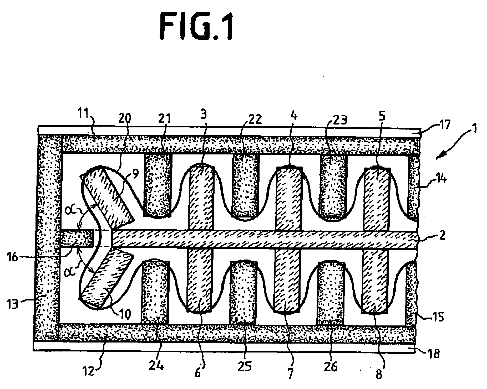 Magnet arrangement for a planar magnetron