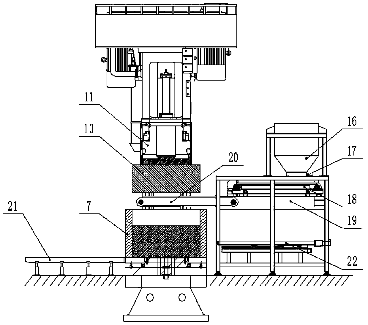 Novel full-automatic carbon forming equipment and working method thereof