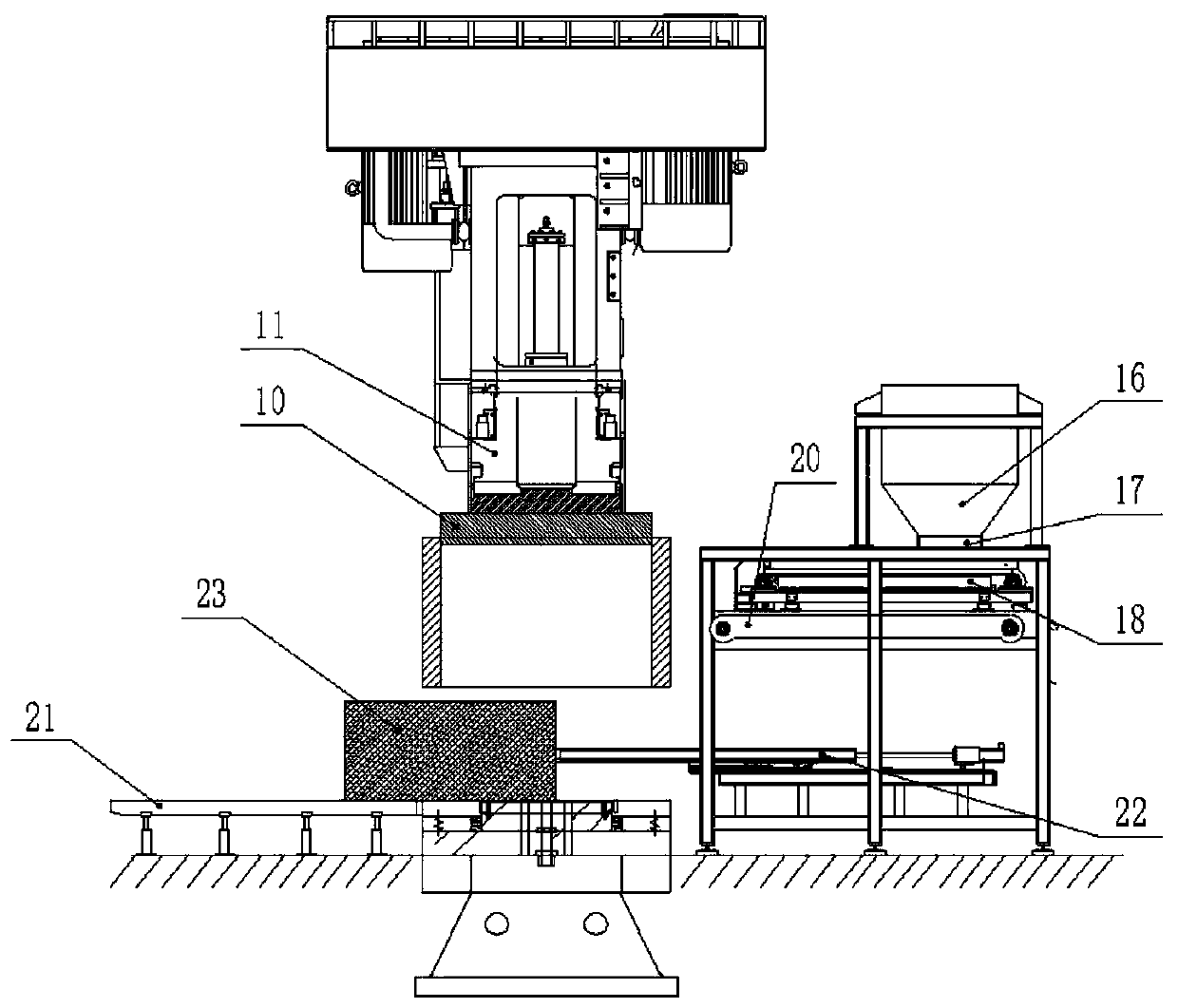 Novel full-automatic carbon forming equipment and working method thereof