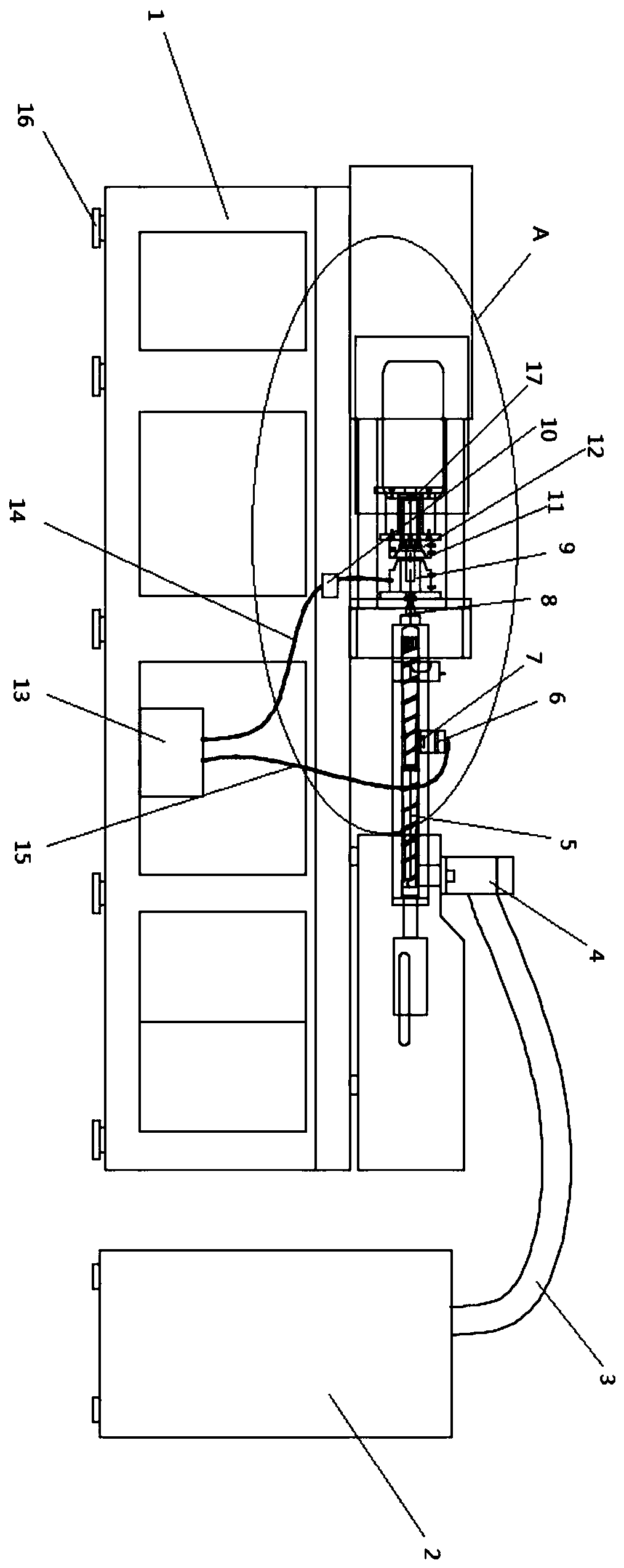 Injection molding device for thermoplastic polyurethanes (TPU) barrel materials