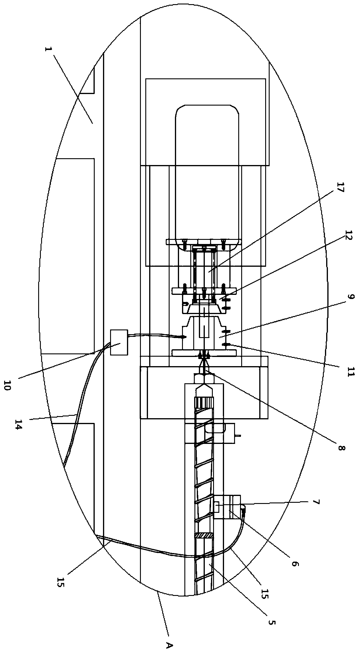 Injection molding device for thermoplastic polyurethanes (TPU) barrel materials