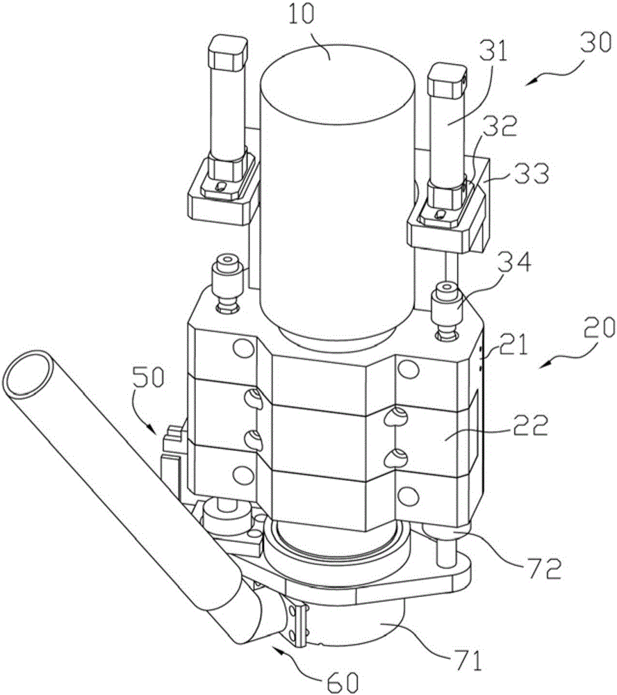 Automatic tool changing spindle device of PCB edge drilling and milling machine