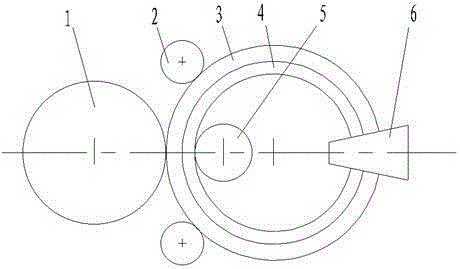 Centrifugal casting duplex-metal composite ring part hot extend-rolling forming technology