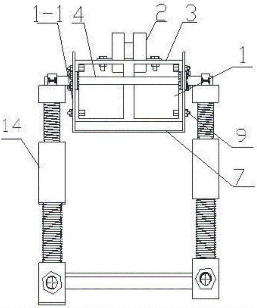 Modular variable-span variable-amplitude large vibrating screen