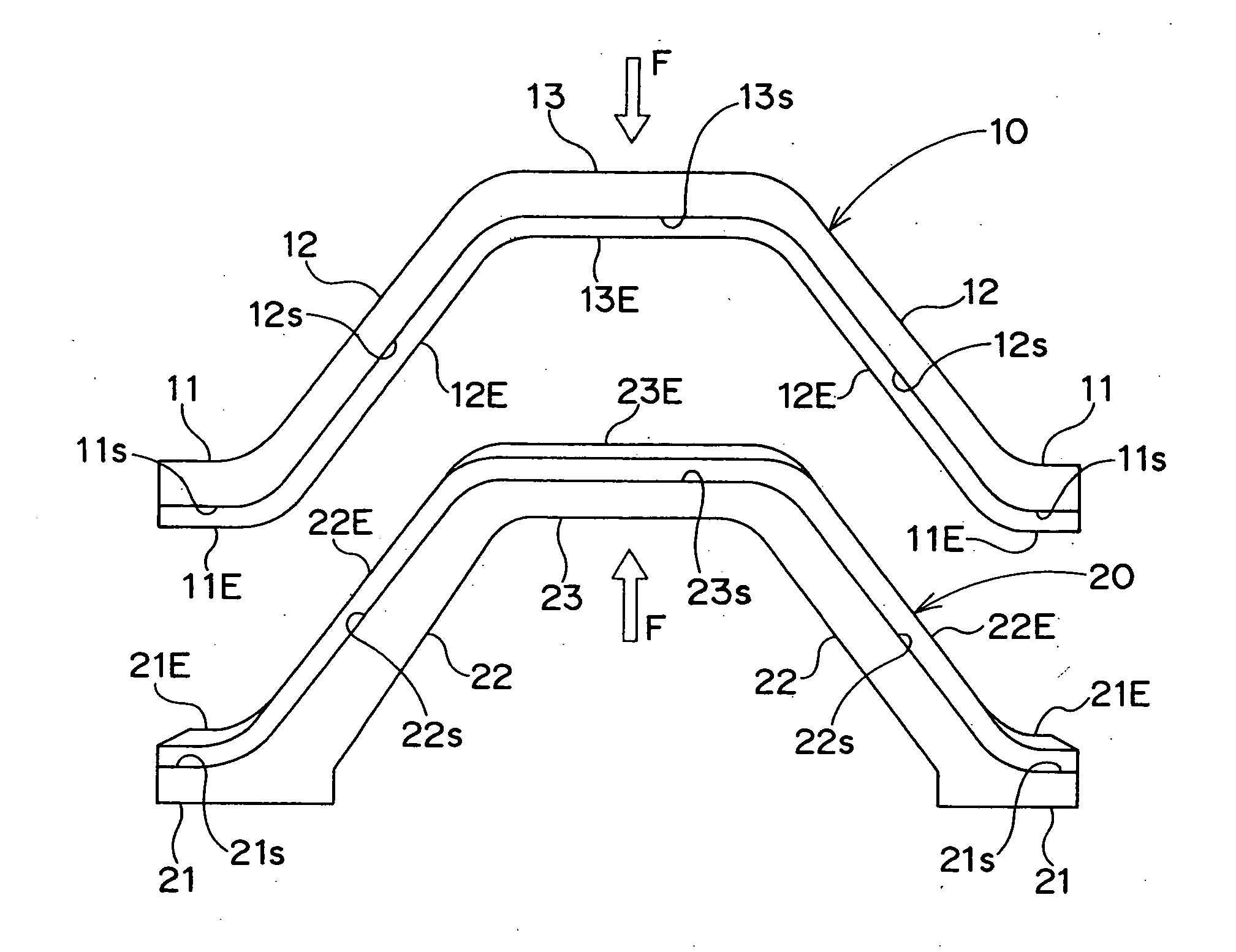 Structure of joining resin molded bodies