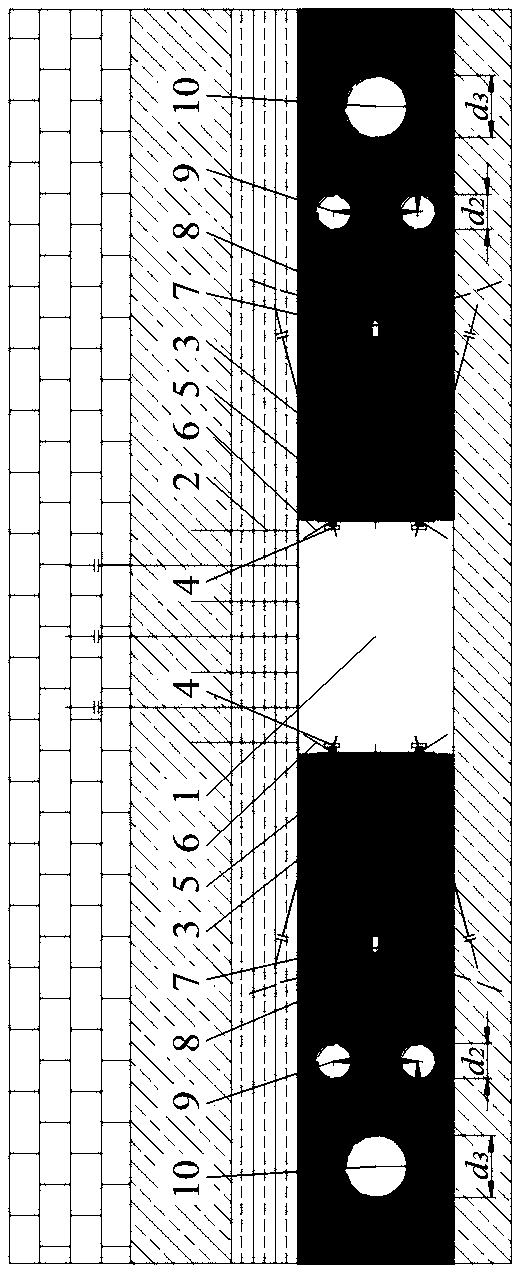 Pressure relief and monitoring method for continuous large deformation of deep roadway coal side