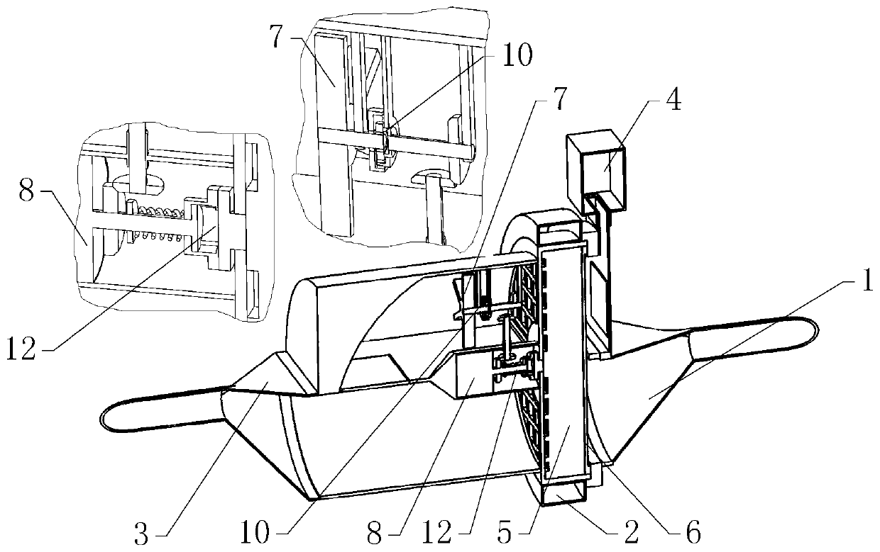 Automobile engine air intake filtering device