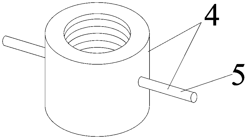 Screw capable of performing leveling for structural test