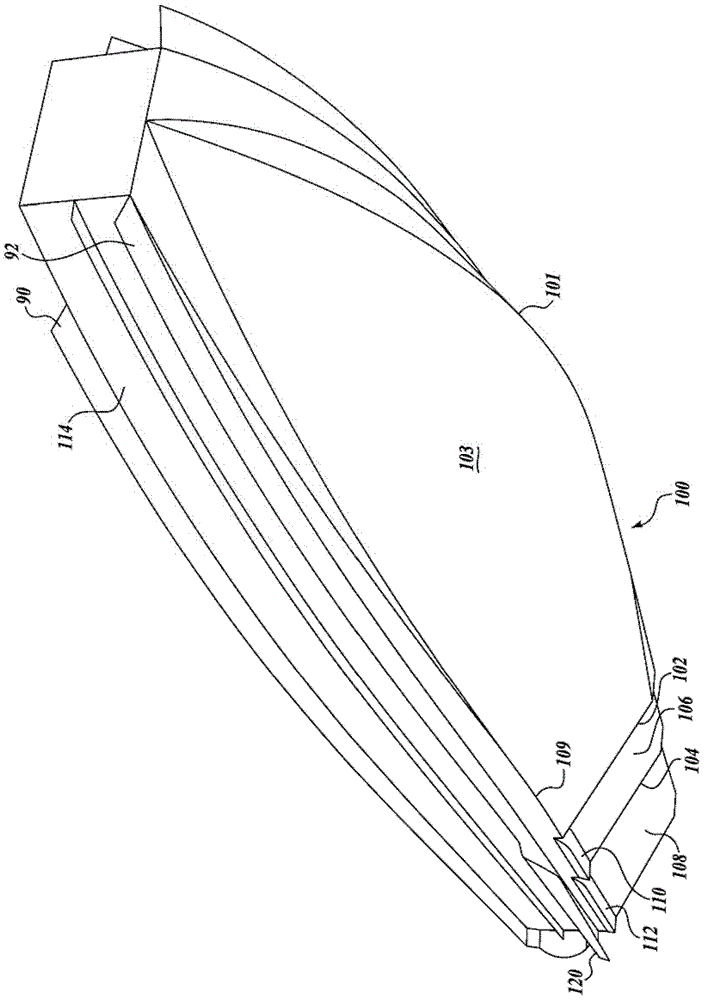 Water craft with graded hull and outboard wings