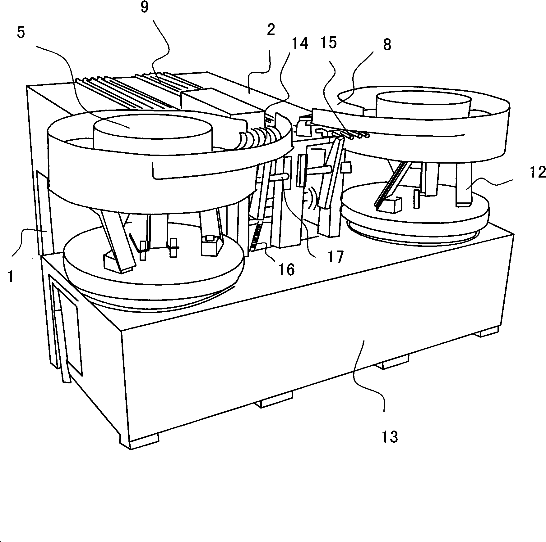 Machine for stringing chain-sheets