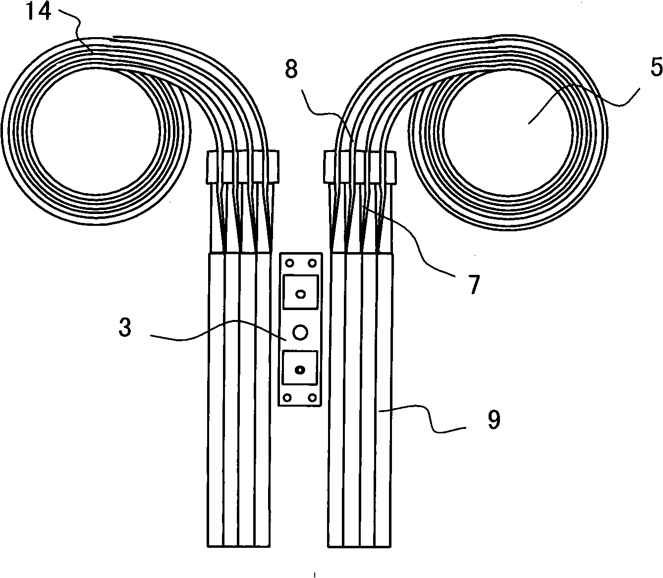 Machine for stringing chain-sheets