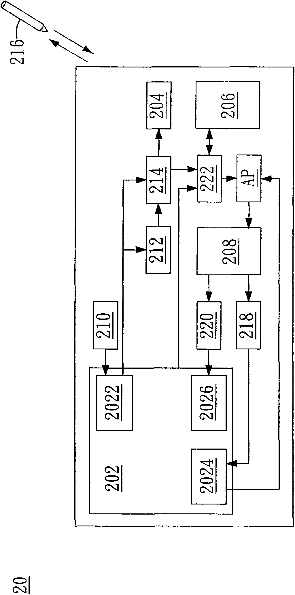 Hand input device with electromagnetic power transferring capability