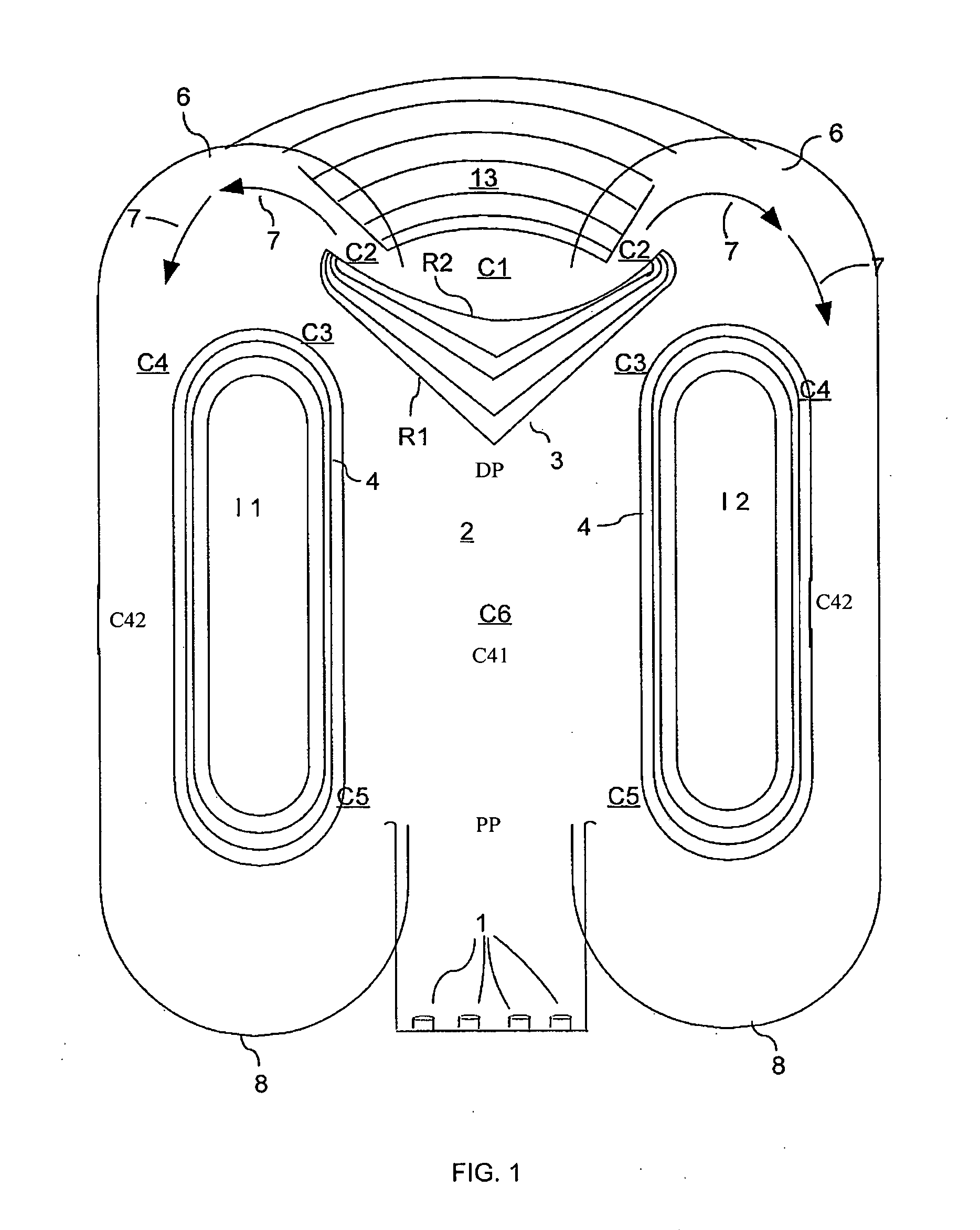 Water feature for wave pools