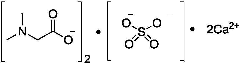 N,N-dimethylglycine organic acid compound salt and composition and application thereof