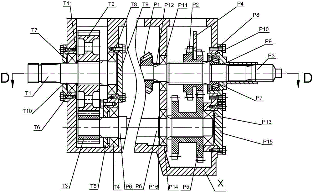 Dual-power input type three-gear tracked vehicle transmission