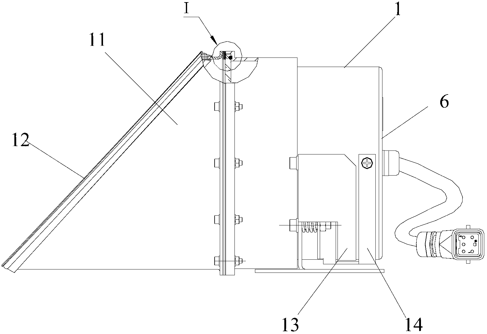 LED (light emitting diode) lighting lamp of locomotive or bullet train with reflectors