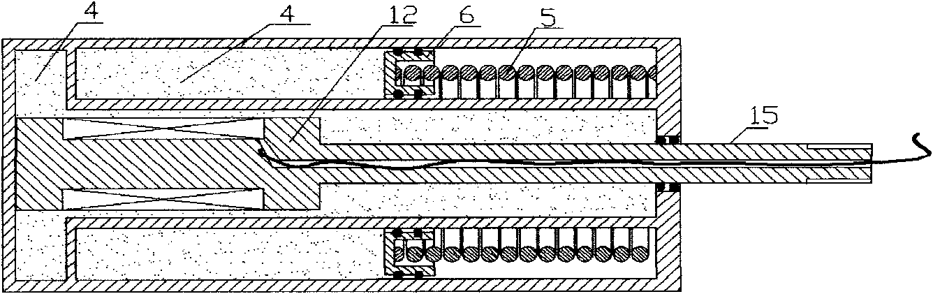 Single outstretch pole magneto-rheological damper with annular piston