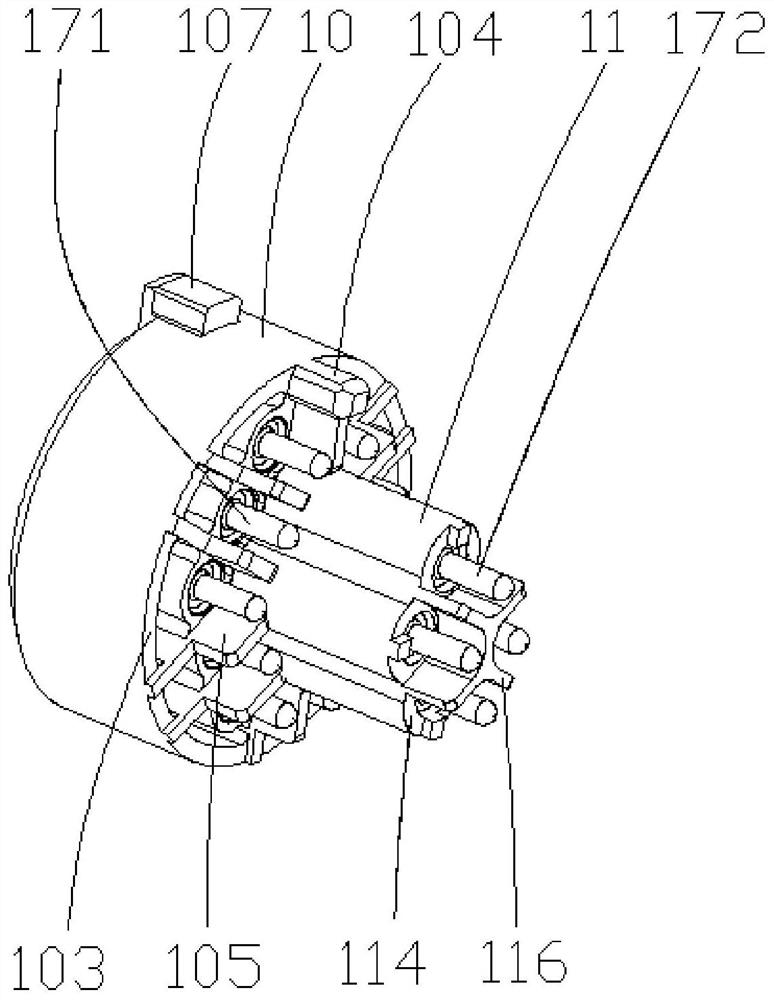 A transfer structure and a connector comprising the transfer structure