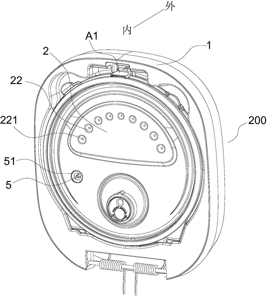 Cover assembly for electric rice cooker and electric rice cooker with cover assembly