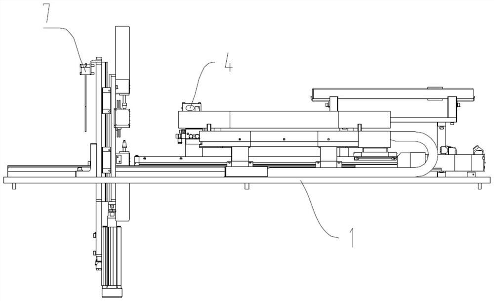 Open shoulder center positioning device for plate tensile sample